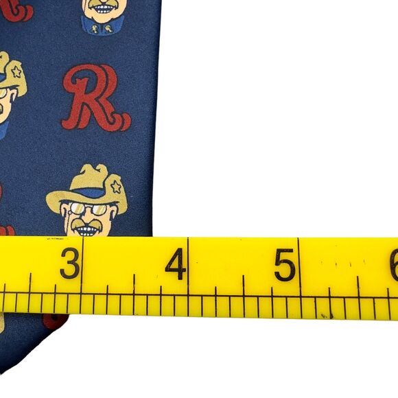Boutique 100% Silk Dress Tie Made in‎ Italy Cowboy RR 57" 3.5" - Picture 7 of 9